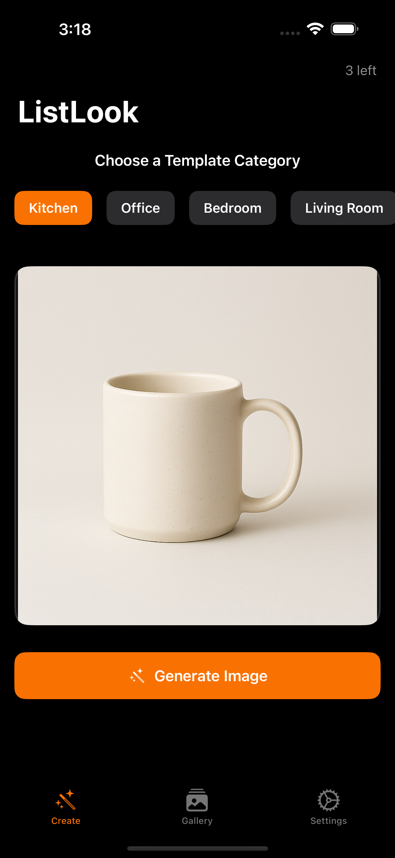 Scene Selection Screenshot